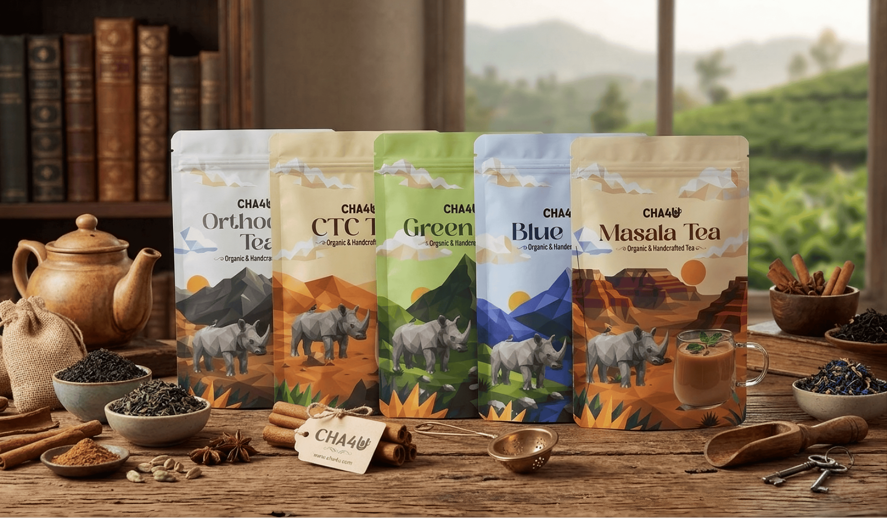 The complete CHA4U tea range